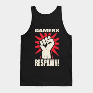 Gamers Respawn Funny Geek Gamer Tank Top